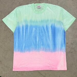 Tye Dye Single Stitch Blank Essential Shirt Vintage 90s